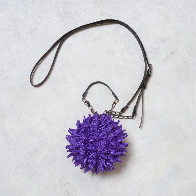 Spiky Shibori Charm Shoulder Bag