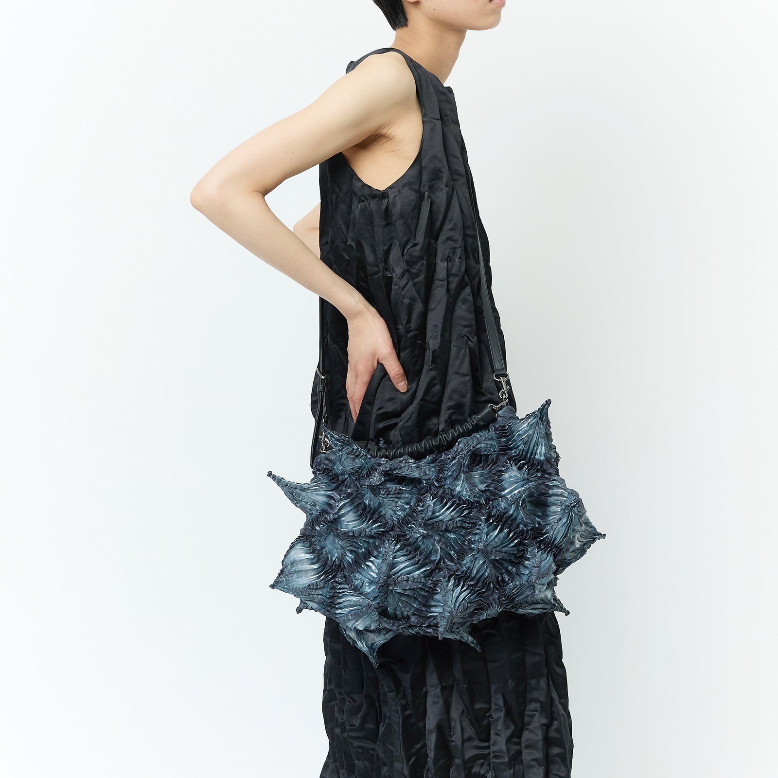 OBai Shibori 2-Way Crescent Bag