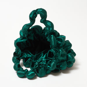 Large Pom-Pom Bags Satin