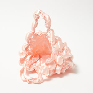 大きなぽんぽんのバッグ サテン