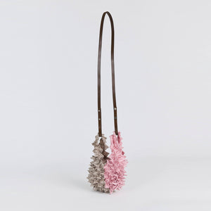 Mini Shoulder Bag with Leather Strap - BiColor