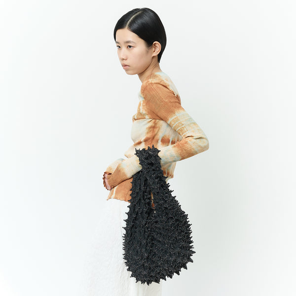 Spiky Shibori Tote Bag -Lamé lace - BUNZABURO