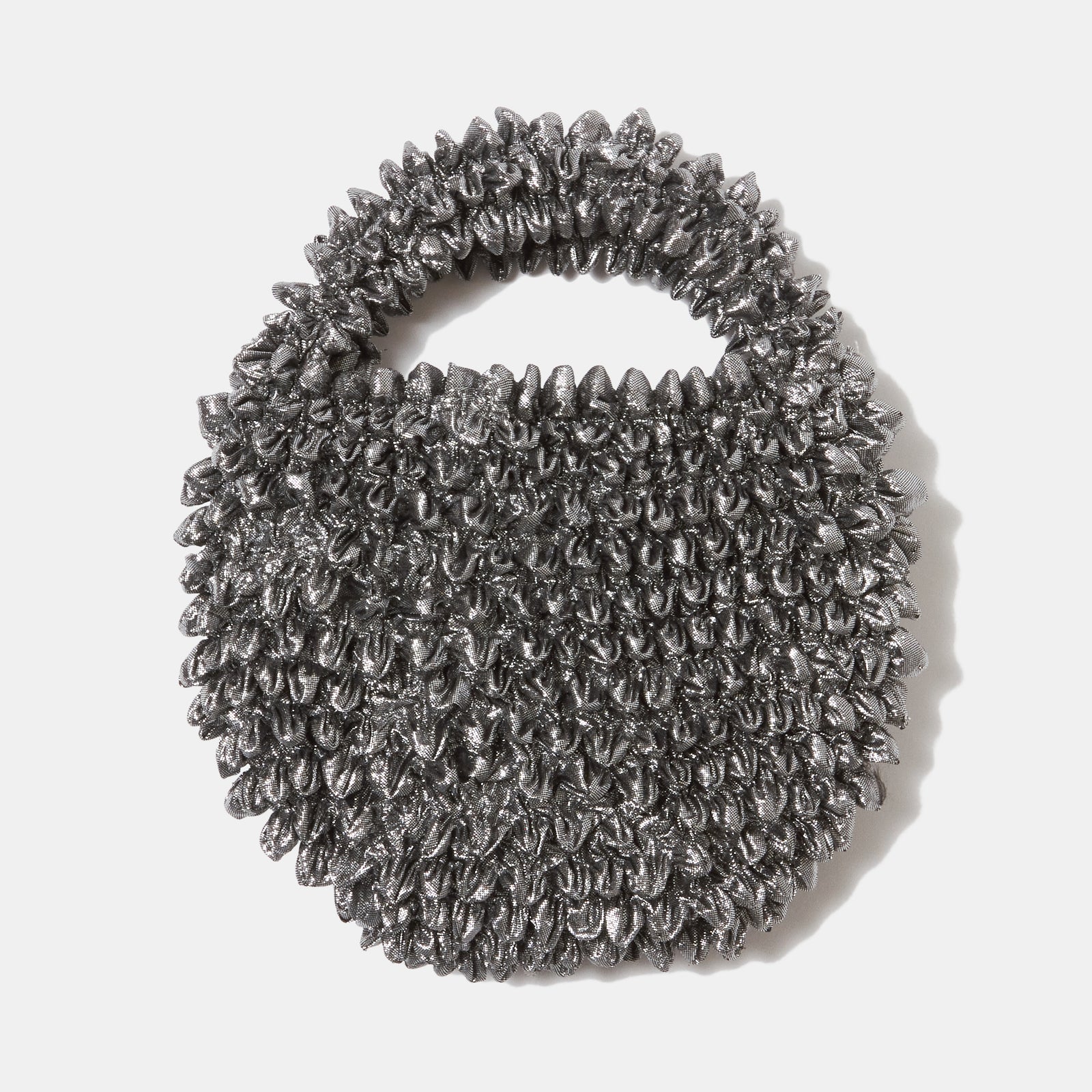 Double Layered Puku-Puku Bag Metallic - L Size