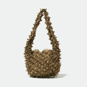 Spiky Shibori Medium Crossbody Bag - Metallic