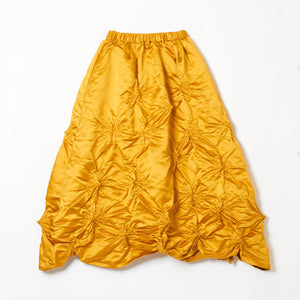 Rolled-up Shibori Skirt