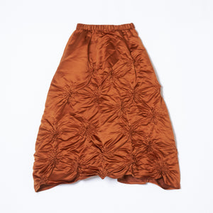 Rolled-up Shibori Skirt