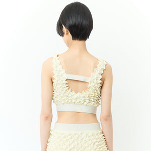 Spiky Shibori Bra-Top Solid Color