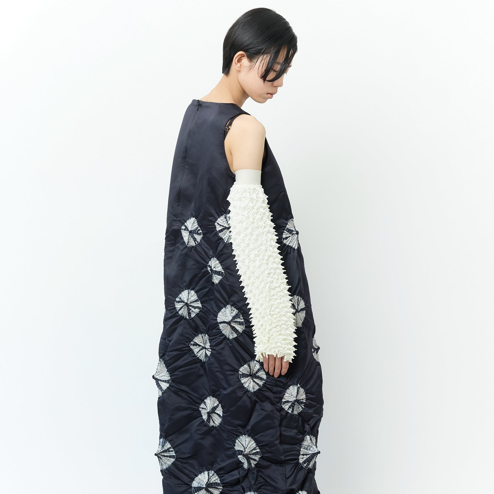 Spiky Shibori Arm Warmer - Satin