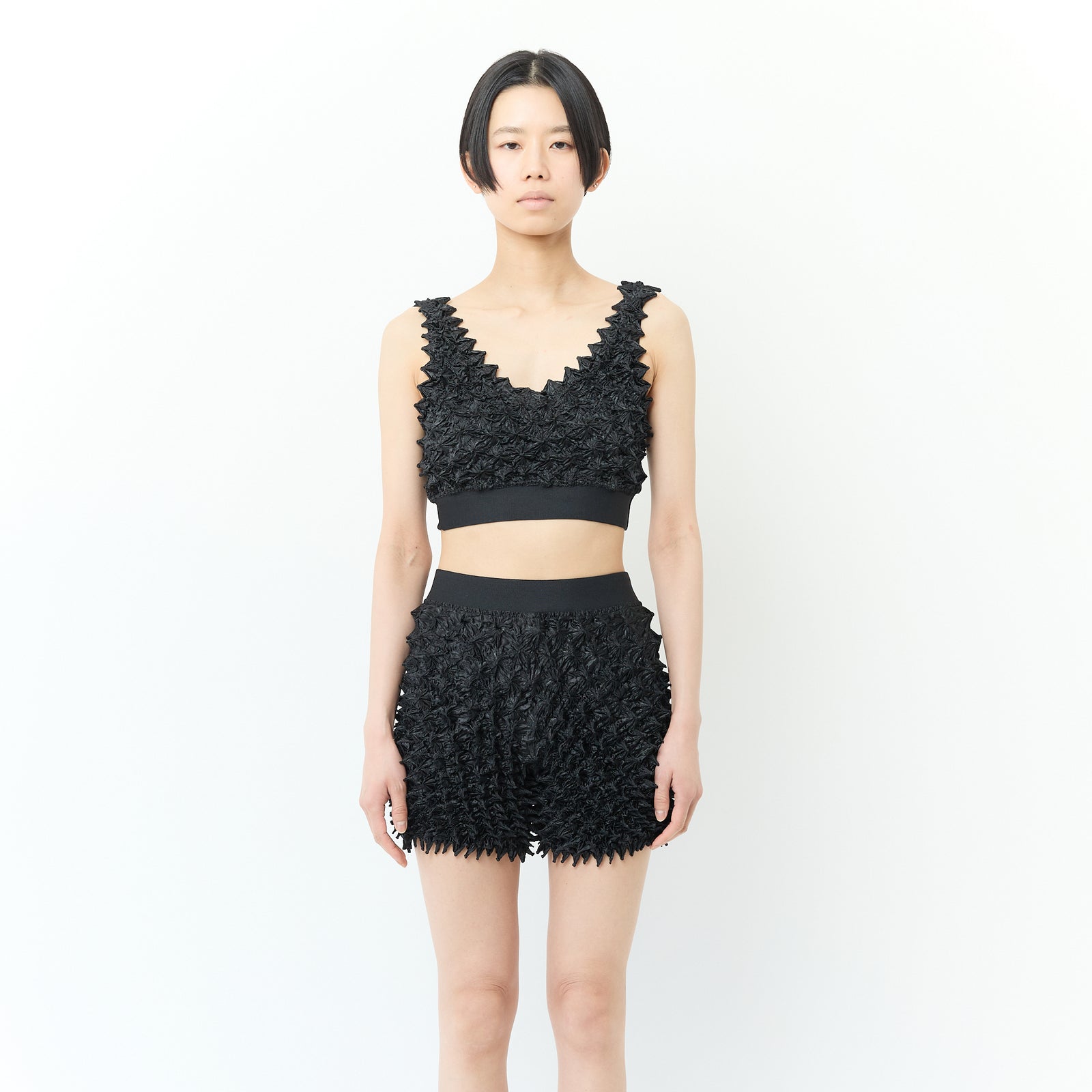 Spiky Shibori Short Pants