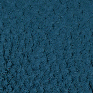 Spiky Shibori Puff Sleeve Top - Decine/Solid Color