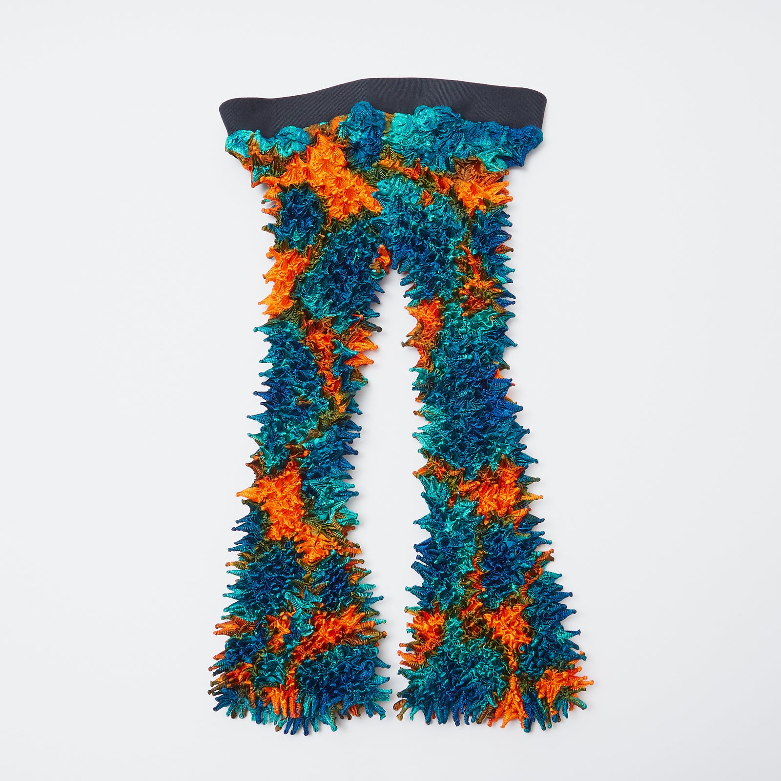 Spiky Shibori Pants With A "Nijimi" Pattern