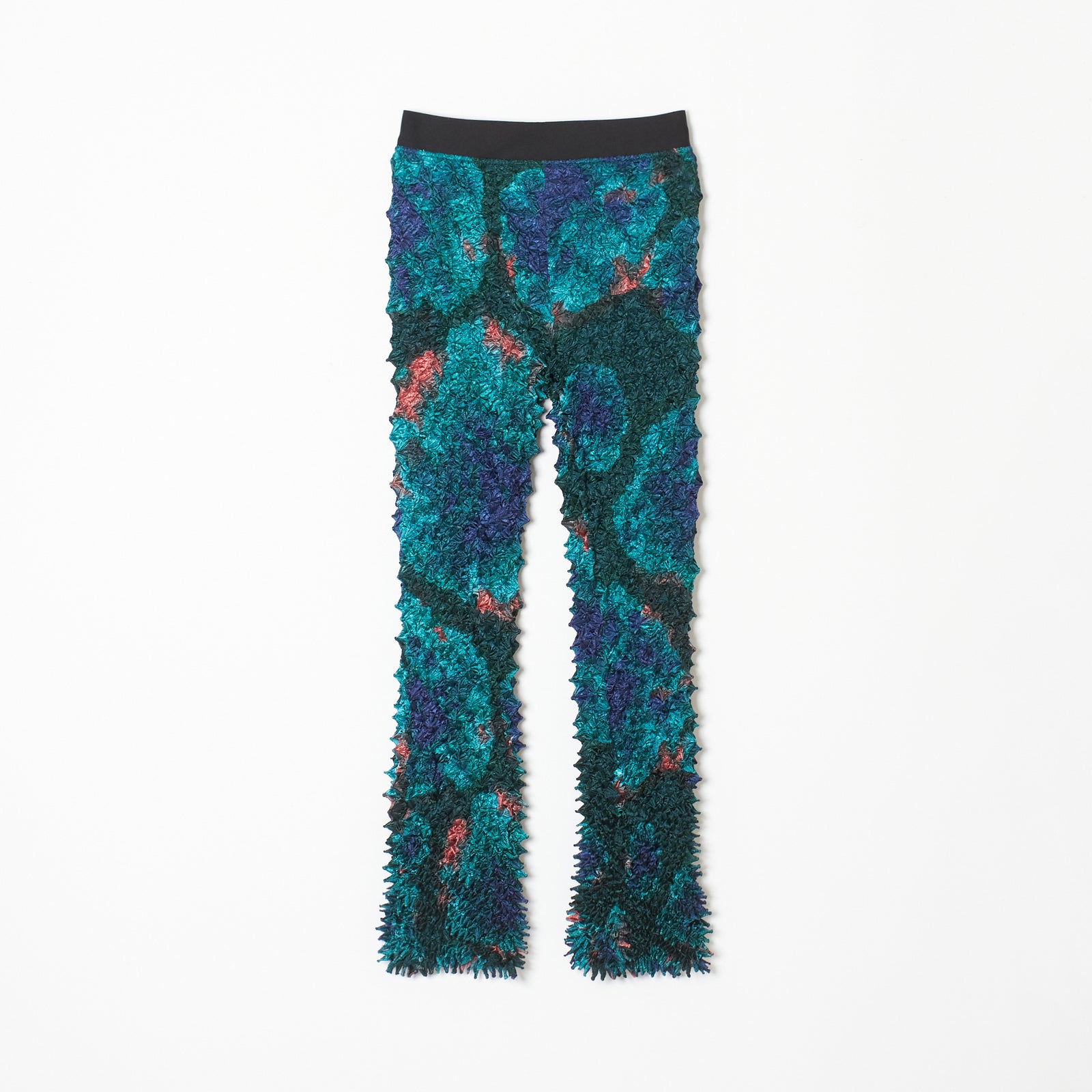 Spiky Shibori Pants With A "Nijimi" Pattern