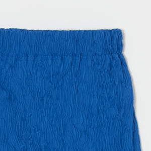 Wavy Flared Pants - Taffeta, Solid Color