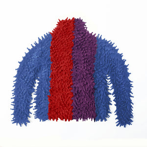 Spiky Shibori Long Sleeve Top - Decin/Stripe