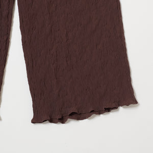 Wavy Wide Straight Pants