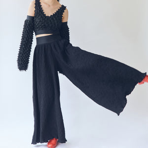 Wavy Super Wide Straight Pants