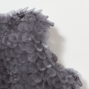 ボタタンクルーネックトップス スリーブレス