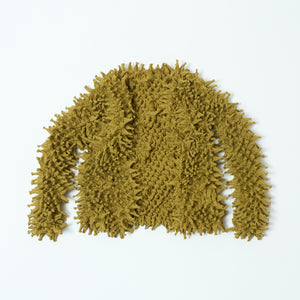 ツンツンのショートカーディガン シフォン/無地