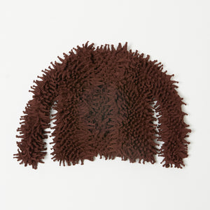 ツンツンのショートカーディガン シフォン/無地