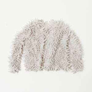 ツンツンのショートカーディガン シフォン/無地