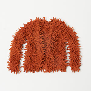 ツンツンのショートカーディガン シフォン/無地