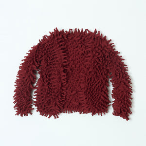 ツンツンのショートカーディガン シフォン/無地