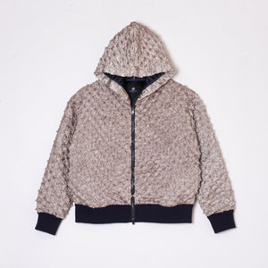 Spiky Shibori Zip Hoodie Jacket