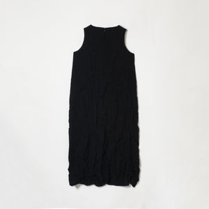 Rolled-Up Shibori Sleeveless Dress, Amundsen/Solid Color