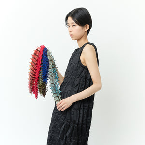 Spiky Shibori Small Scarf/Pocket Handkerchief