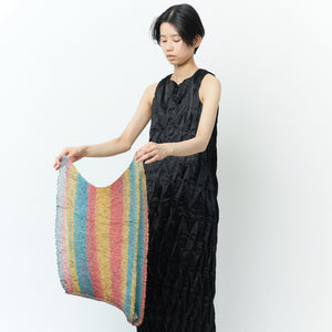 Wavy Silk Circular Scarf