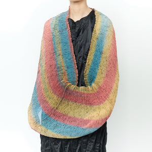 Wavy Silk Circular Scarf