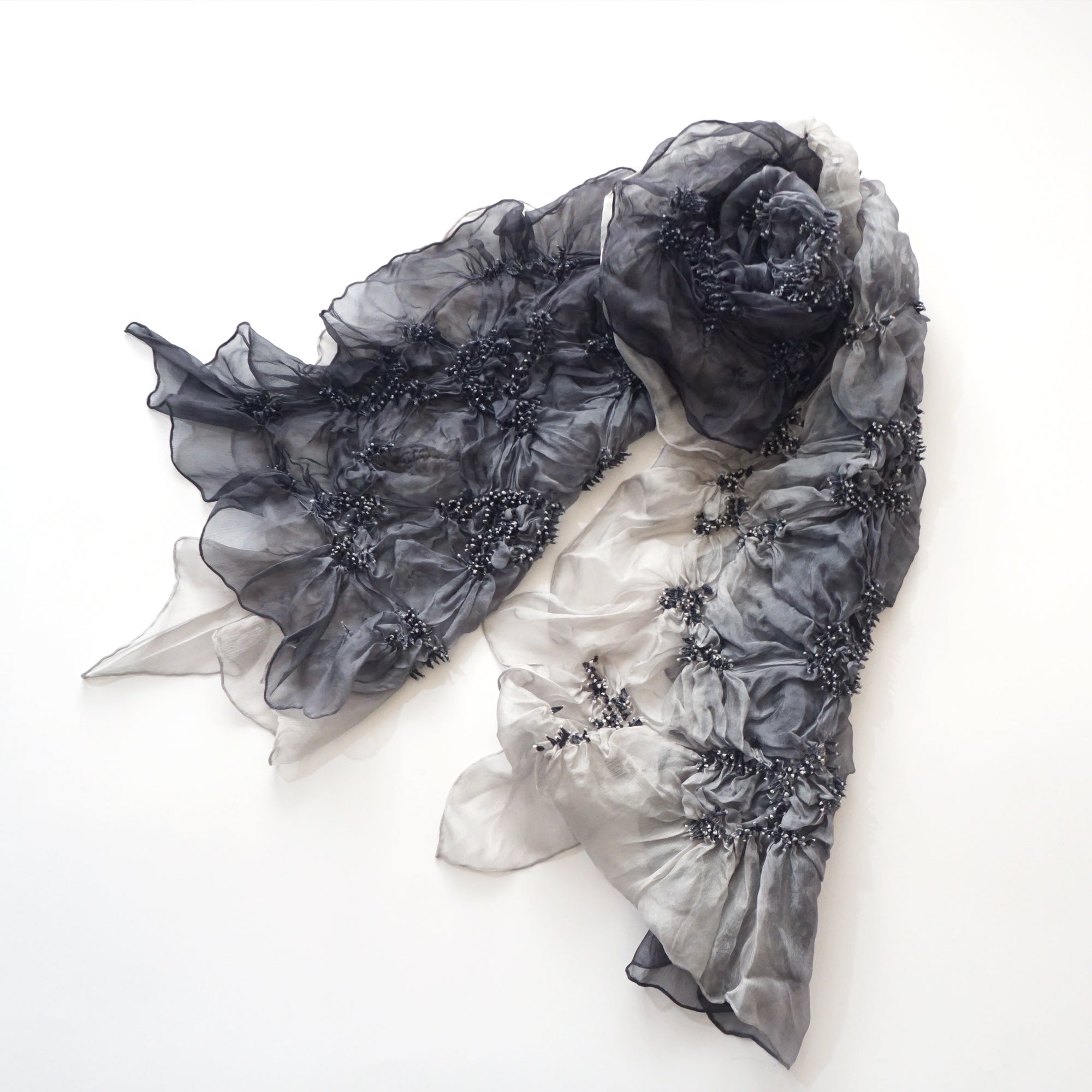 Scarf with Karakusa Shibori