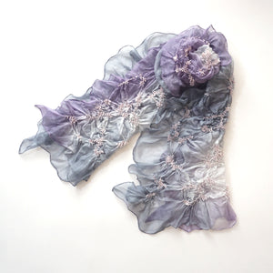 Scarf with Karakusa Shibori