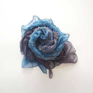 Scarf with Karakusa Shibori