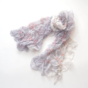 Scarf with Karakusa Shibori