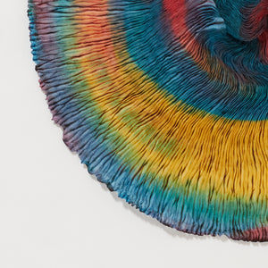 なみなみ模様の輪スカーフ レインボーカラー