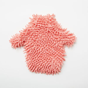 Spiky Shibori Short Sleeve Turtleneck Tops - Solid Colors