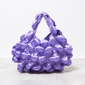 大きなぽんぽんのバッグ サテン