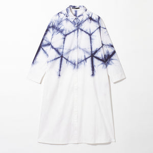 Sekka Shibori Long Shirt Dresses