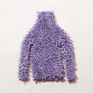 Spiky Shibori Long Sleeve Turtleneck Tops - Solid Colors
