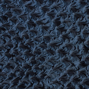 Spiky Shibori Long Sleeve Turtleneck Tops - Solid Colors
