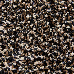 Spiky Shibori Long Sleeve Turtleneck Tops - Checkered Pattern