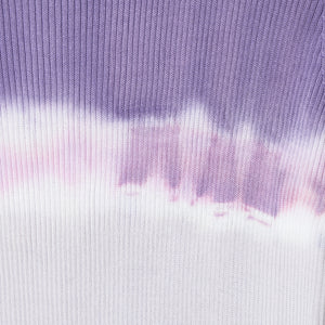 Horizontal Shibori Long Sleeve Rib Knit T-Shirts