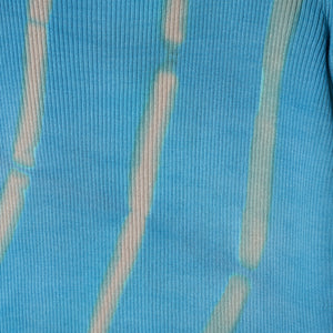 Itajime Shibori Long Sleeve Rib knit top