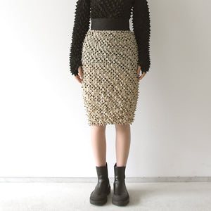 Spiky Shibori Chiffon Skirt
