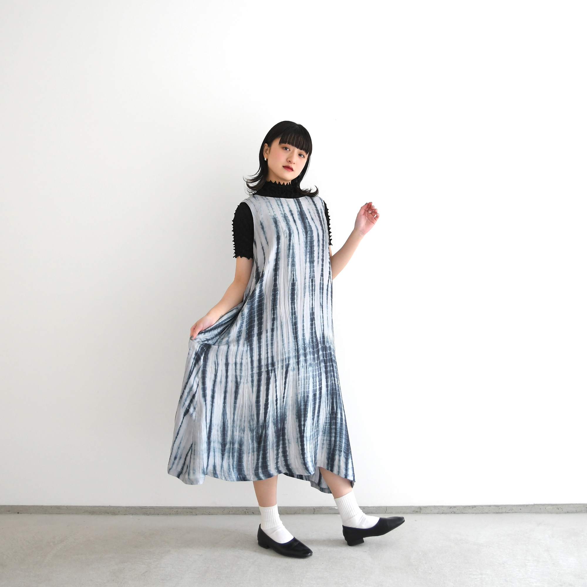 Tatsumaki Shibori Silk Dresses